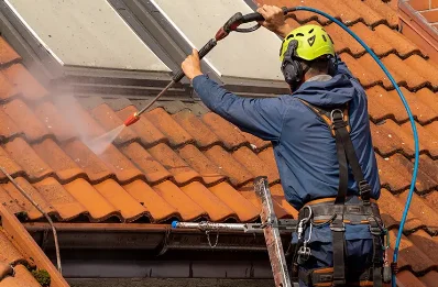 Démoussage et hydrofuge de toiture à Gomméville